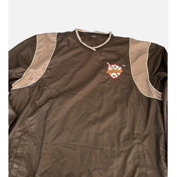 Rawlings Mesh Lined Golf Baseball Windbreaker Black Pullover Men's XL Carmines - Picture 2 of 9